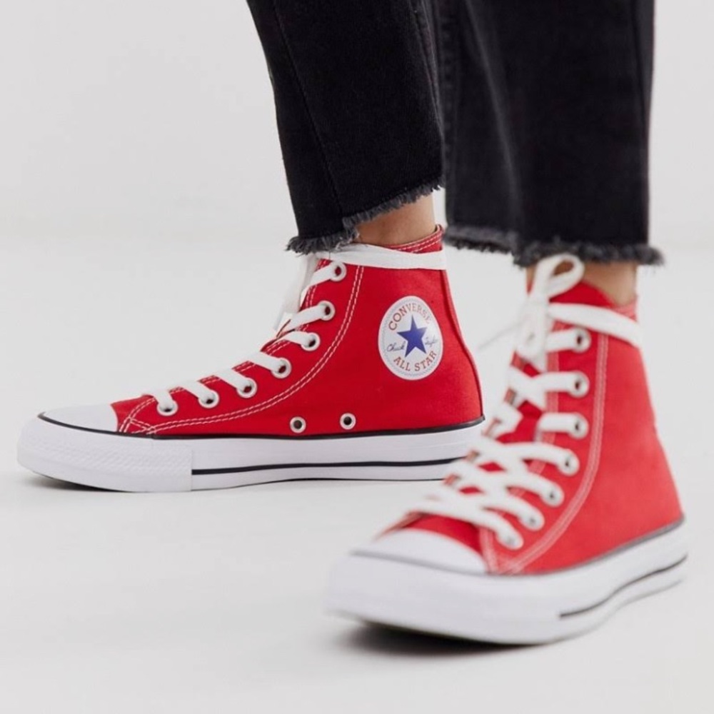 Red High Top Converse